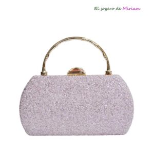 Bolso clutch lila asa