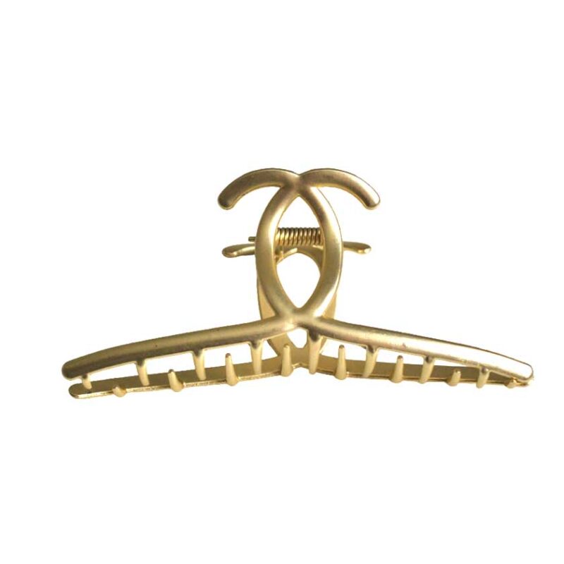 Pinza grande dorada mate