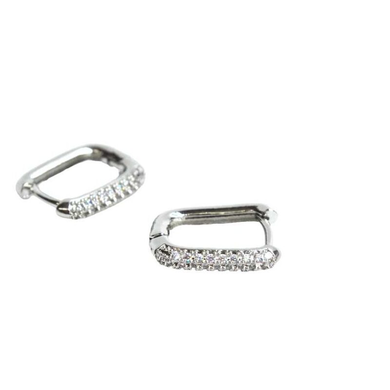 Pendientes circonitas blancas