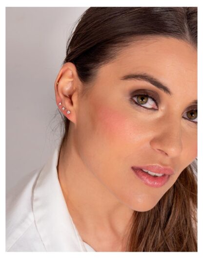 Pendientes diamante acero - Imagen 2