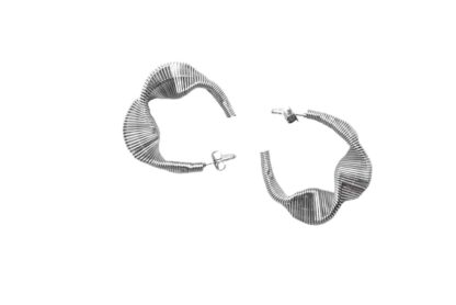Aros acero plateado filigranas