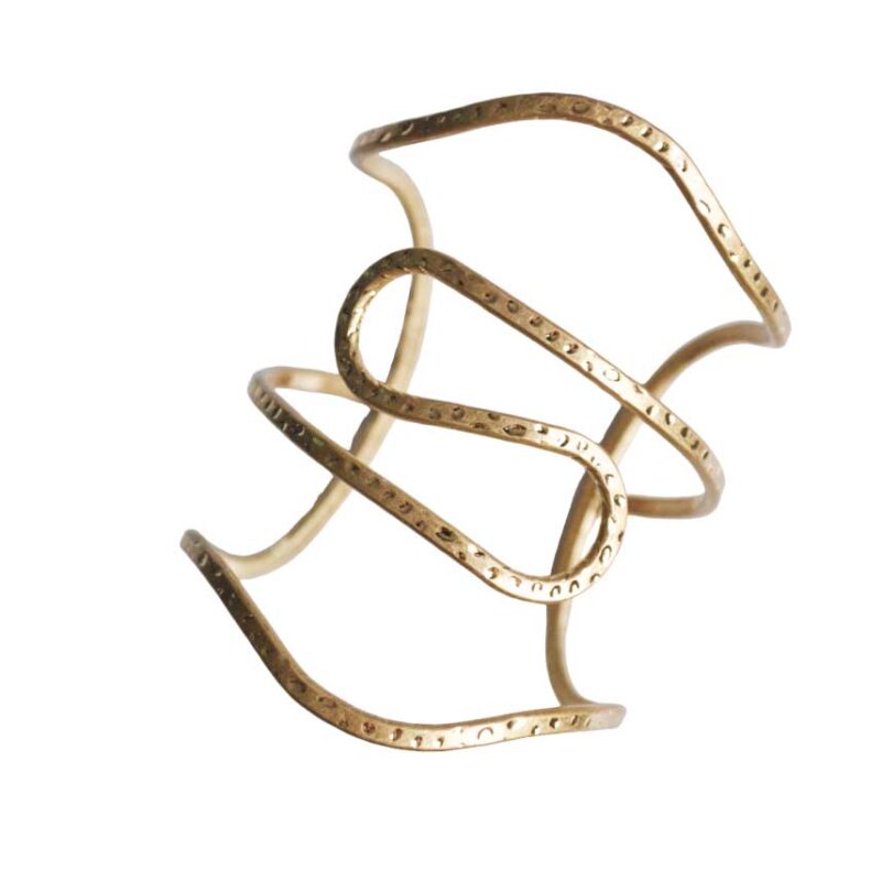 Brazalete dorado filigranas