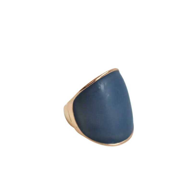 Anillo azul petróleo
