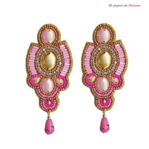 Pendientes rosas flamencos