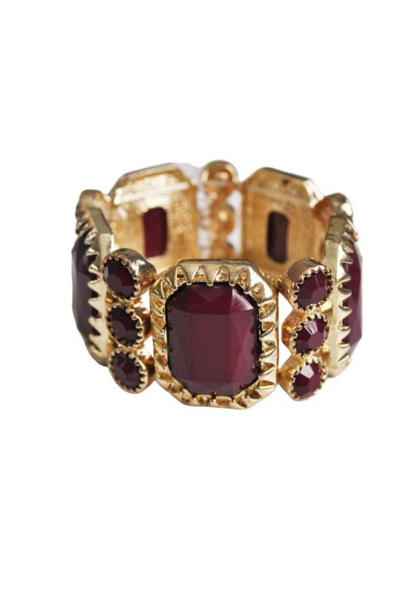 Pulsera burdeos de fiesta - Imagen 3