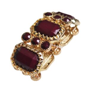 Pulsera burdeos de fiesta