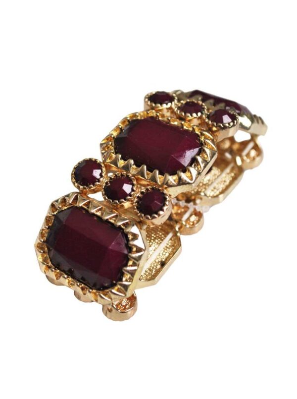 Pulsera burdeos de fiesta