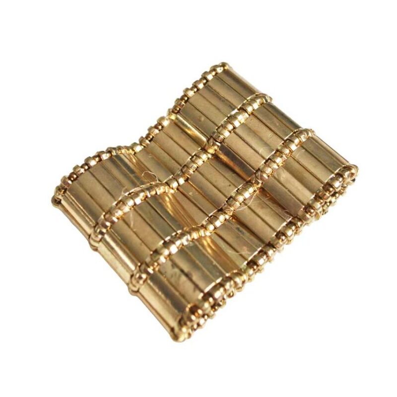 Brazalete dorado tubos