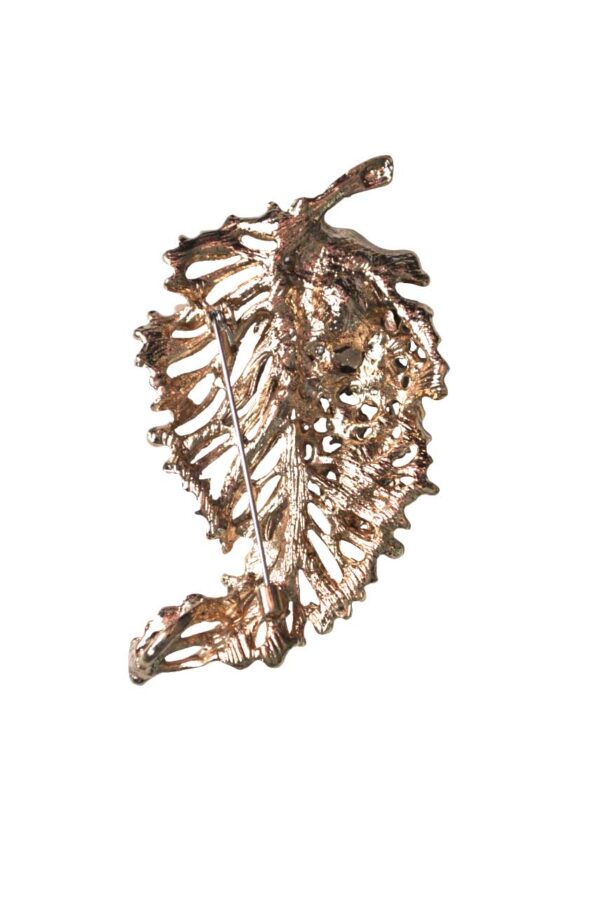 Broche hoja cristales - Imagen 2