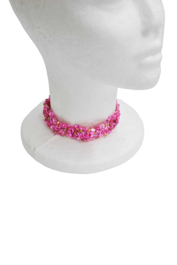 Choker fucsia piedras