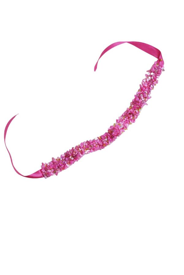 Choker fucsia piedras - Imagen 3