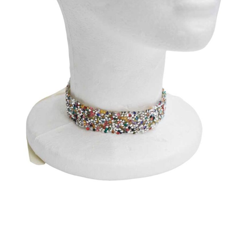 Choker glitter multicolor