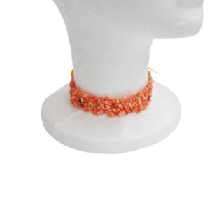 Choker naranja piedras