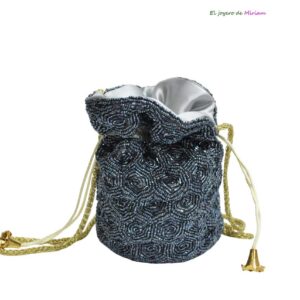 Clutch bombonera azul noche