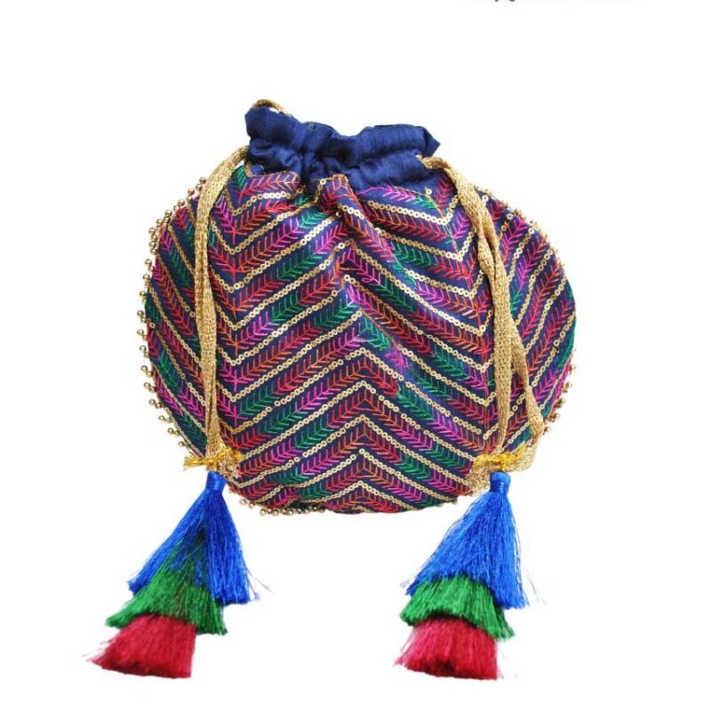 Bombonera azul étnica