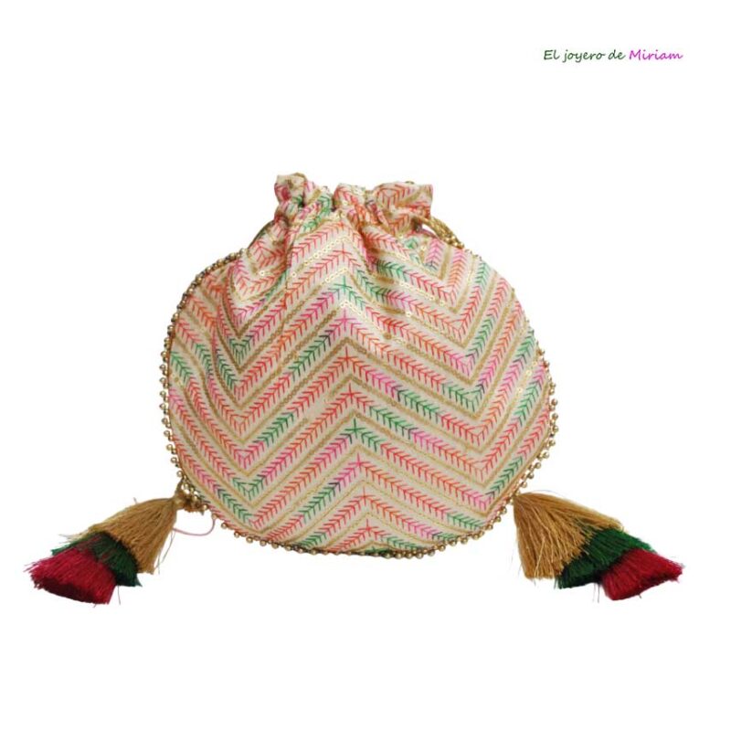 Bolso bombonera étnica