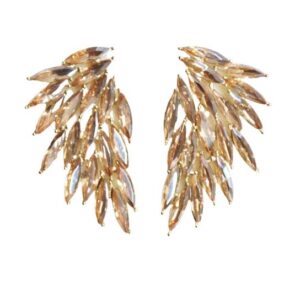 Pendientes dorados alas