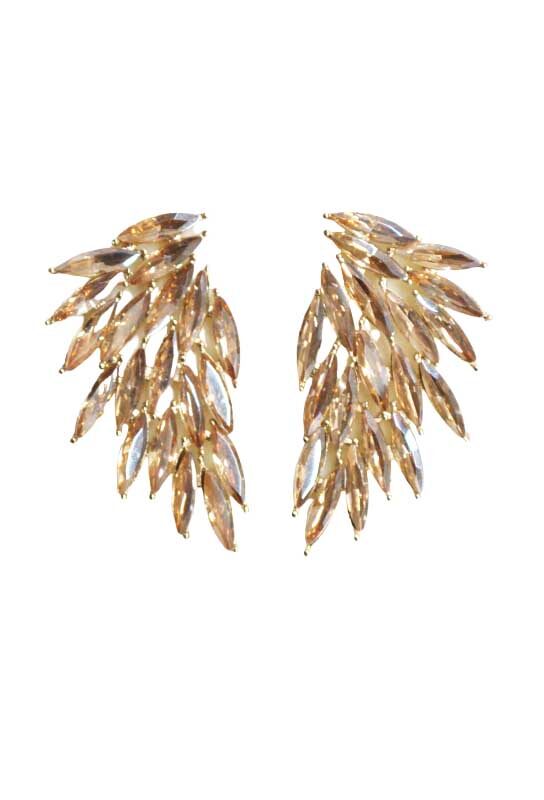 Pendientes dorados alas