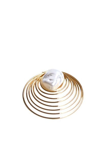 Pendientes espiral y perla - Imagen 2
