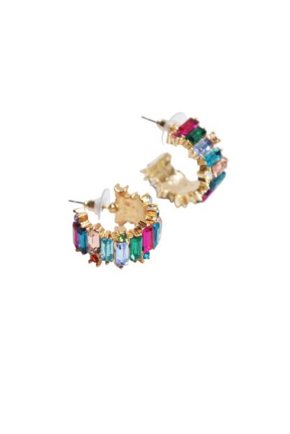 Aros cristales multicolor - Imagen 3