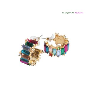 Aros cristales multicolor