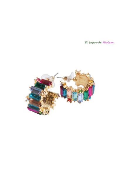 Aros cristales multicolor