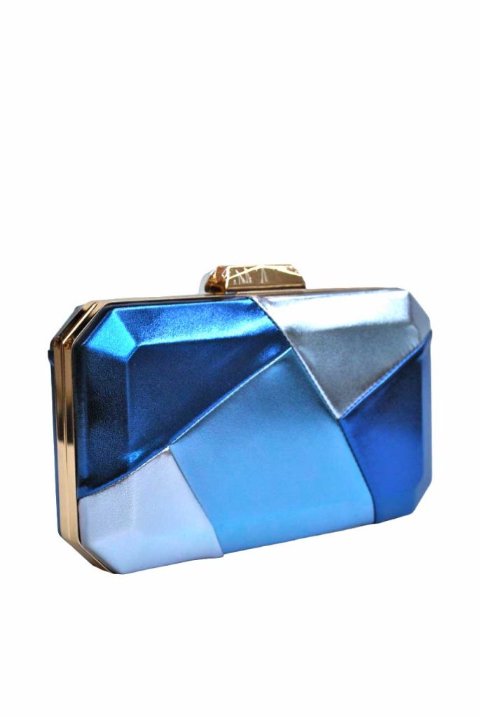 Clutch tonos azules metalizados - Imagen 2