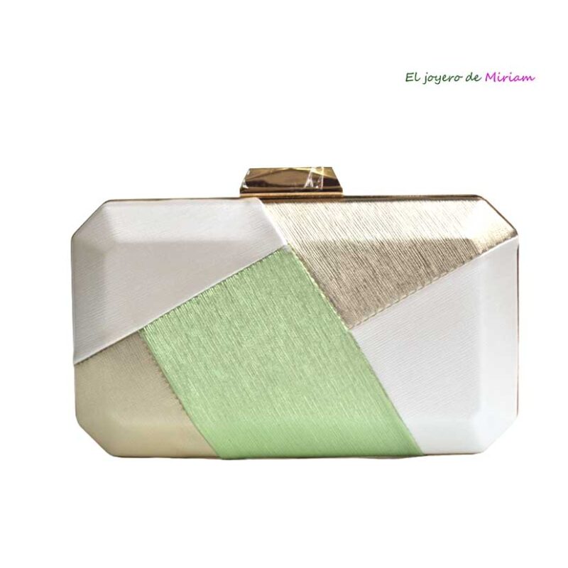 Clutch verde combi metalizado