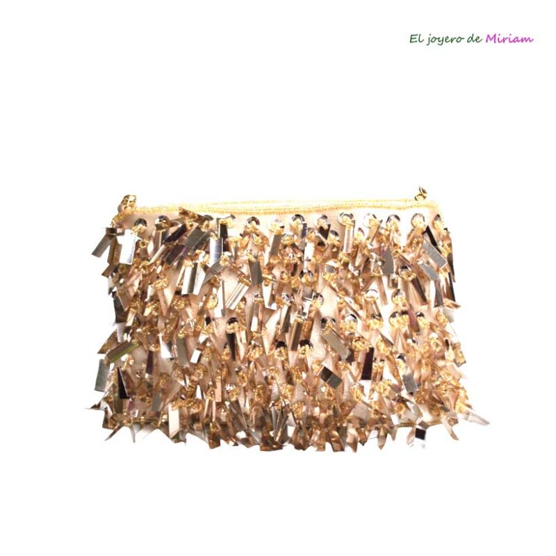 Bolsito dorado adornos