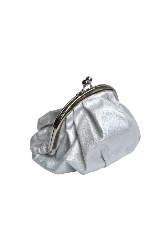 Bolsito clutch plateado - Imagen 2