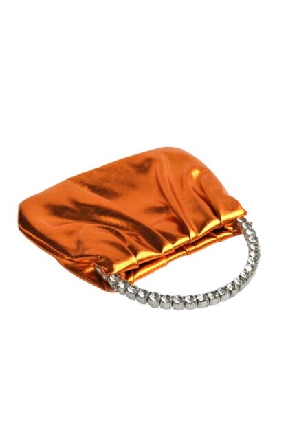 Clutch naranja metalizado asa - Imagen 2