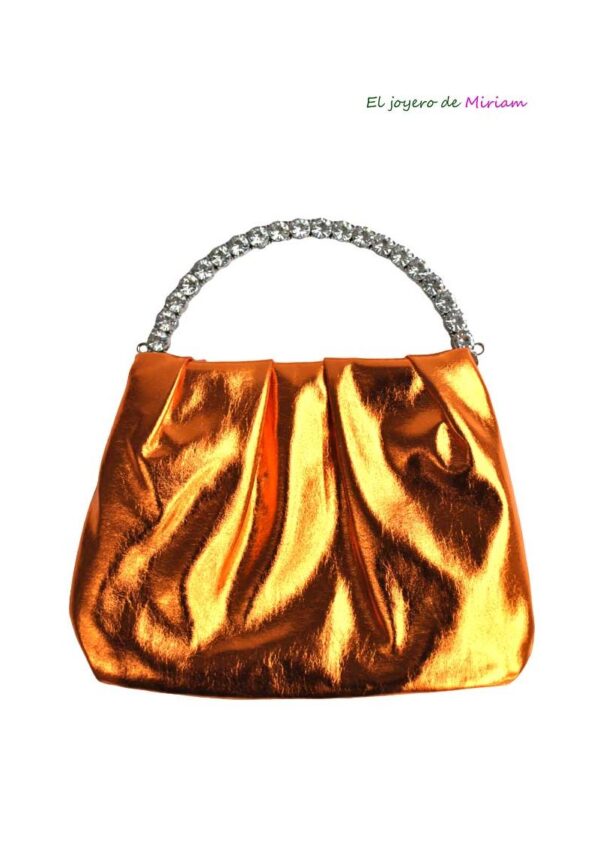 Clutch naranja metalizado asa