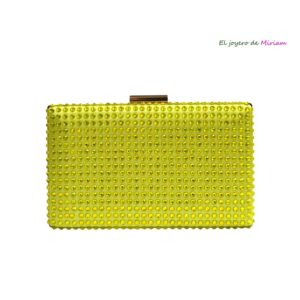 Bolso clutch lima cristales