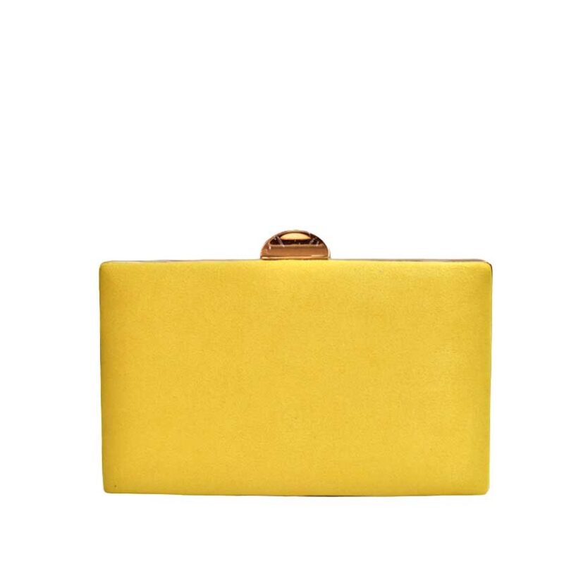 Bolso de fiesta clutch amarillo