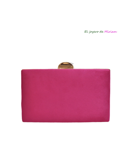 Bolso de fiesta clutch fucsia