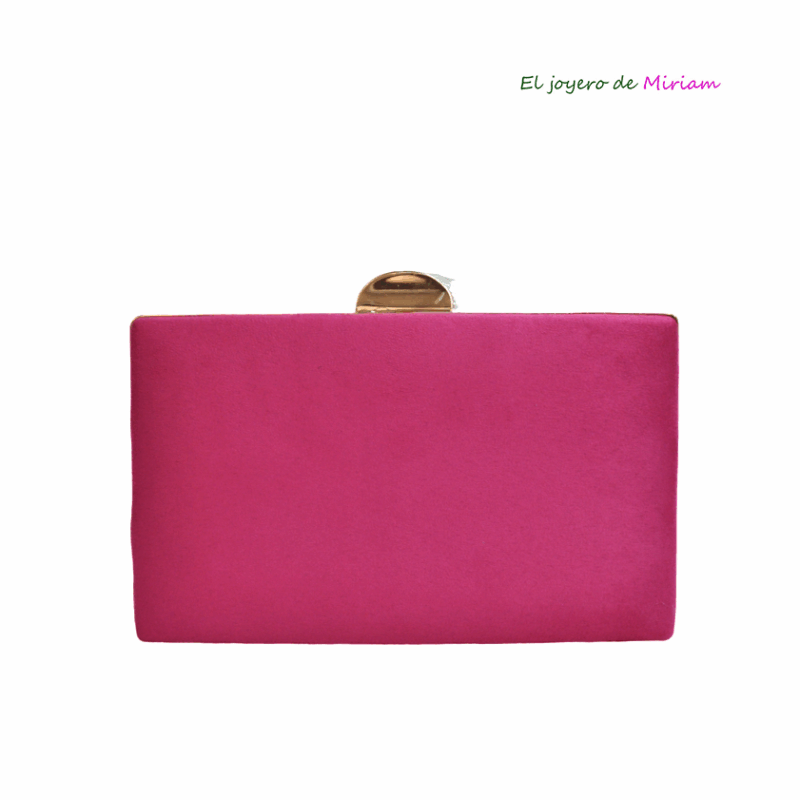 Bolso de fiesta clutch fucsia