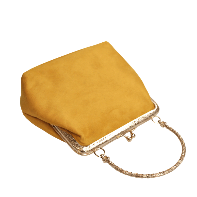 Bolsito clutch mostaza