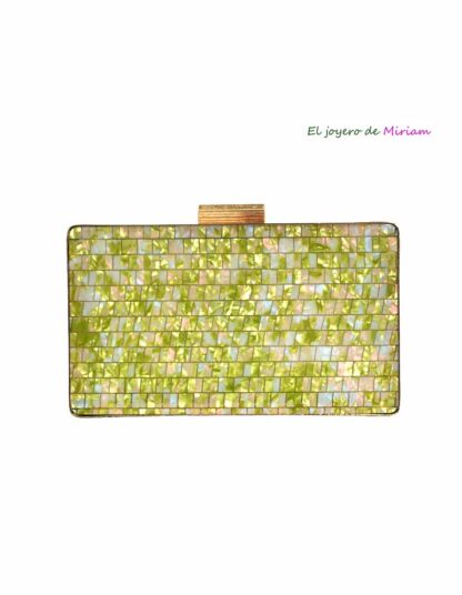 Clutch caja nácar lima
