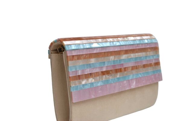 Bolso clutch persiana nácar - Imagen 3