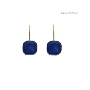Pendientes azul marino