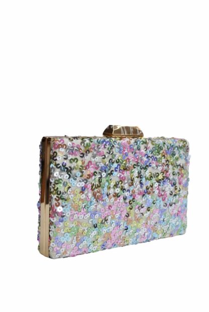 Clutch multicolor lentejuelas - Imagen 3
