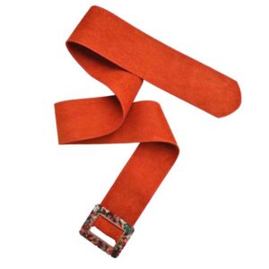 Cinturón naranja hebilla multi