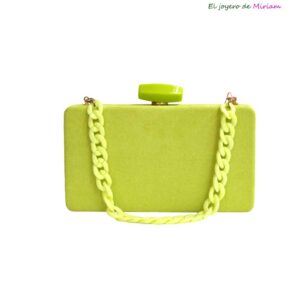 Clutch cajita verde lima
