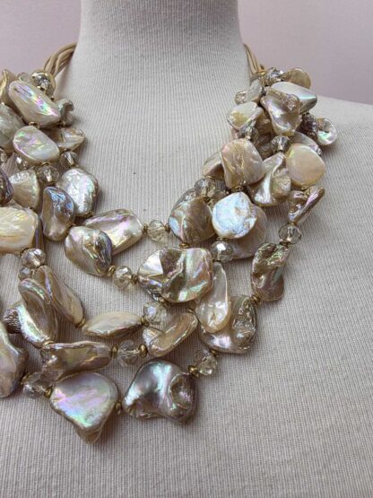 Collar multi piedras nácar - Imagen 2