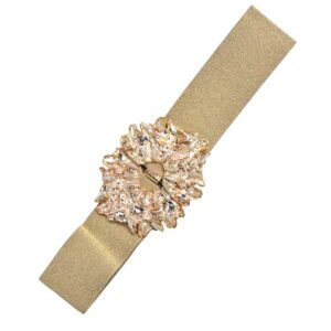 Fajin dorado perlas y piedras