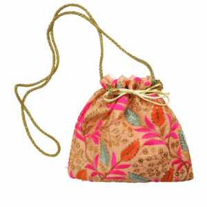 Bombonera salmón bordados