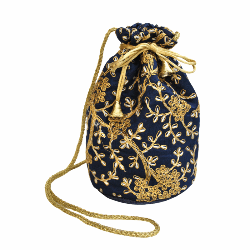 Bombonera marino y oro