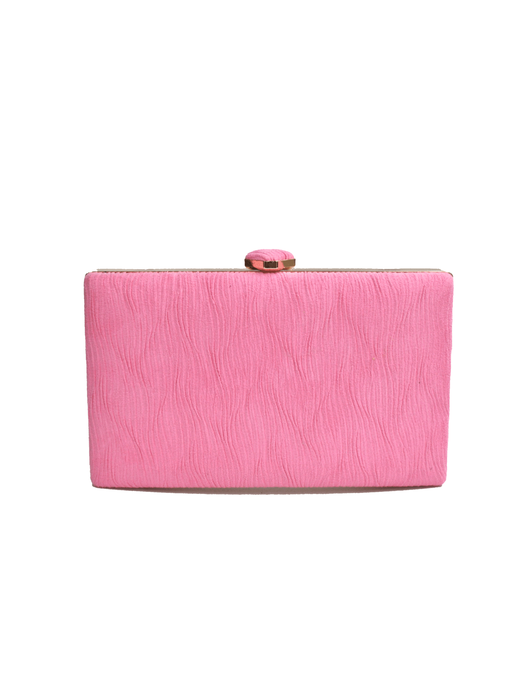 Clutch rosa chicle textura