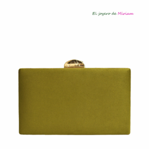 Bolso clutch verde olivo