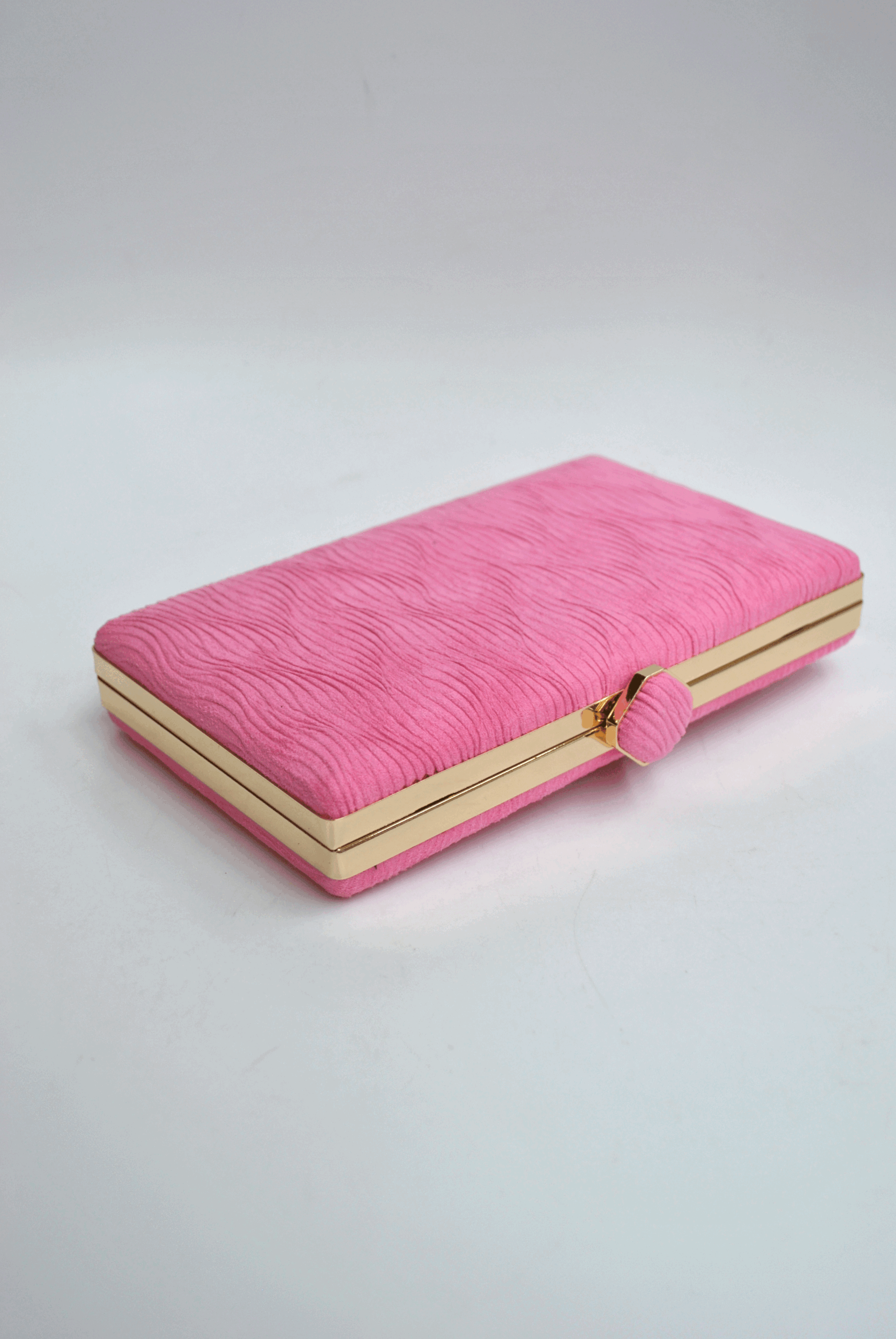 Clutch rosa chicle textura - Imagen 2